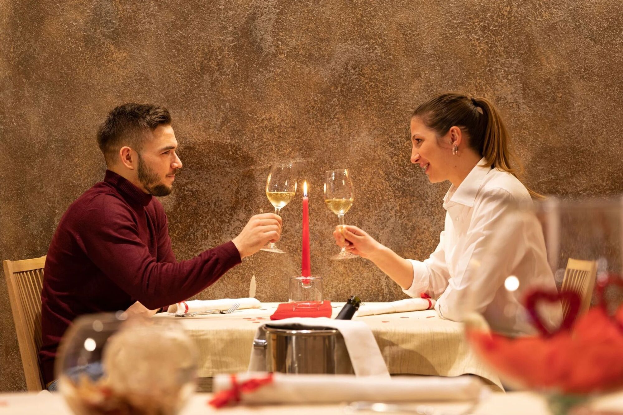 A special Valentine's Menu at Mota hotel in Livigno